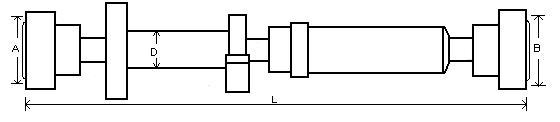 Arbre de transmission, entraînement essieux GKN ref. 28137
